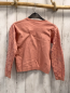 Preview: H&M Pullover  Gr. 134/140  lachs rosa Glitzerdruck Strick 