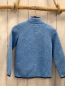 Preview:  Fleecejacke Gr. 122  blau meliert dunkelblauer Bund