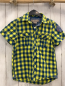 Preview: H&M  Sommerhemd  Gr. 128  petrol gelb kariert 