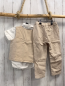 Preview: 4tlg H&M  Sommerhemd Weste Hose Fliege  Gr. 104  weiß beige hellgrau 