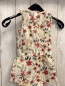 Preview: Zara  Playsuit  Gr. 86  beige bunte Blumen 