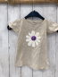 Preview: Tom Tailor T-Shirt Gr. 92  beige meliert Pailettenblume