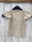 Preview: Tom Tailor T-Shirt Gr. 92  beige meliert Pailettenblume