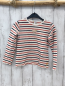 Preview: Steiff Langarmshirt Gr. 104  weiß schwarz rot Streifen