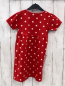 Preview: Alana Kleid Gr. 104  rot beige Punkte 