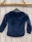 Preview: Top  Pullover  Gr. 98  blau Plüsch Streifen am Ärmel + Pailettenstern