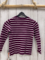 Preview: Sigikid  Pullover  Gr. 116  brombeere weiße Streifen Katze 