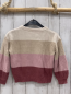 Preview: Alana  Pullover  Gr. 104  beige sand rosa weinrote Streifen Strick