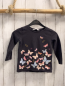 Preview: H&M  Langarmshirt  Gr. 98  grau bunte Schmetterlinge 