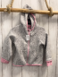Preview: H&M  Strickjacke  Gr. 98  grau hellgrau meliert rosa Bund 