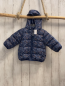 Preview: Blue Seven  Winterjacke  Gr. 74  blau Blumen Kapuze 