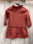 Preview: Alana  Kleid  Gr. 104  rostrot rote Herzen