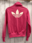 Preview: Adidas Joggingjacke Gr. 36  pink weiße Streifen