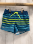Preview: Decathlon  Badeshorts  Gr. 110  petrl mint hellgrüne Streifen hellgrüne Kordel 