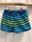 Preview: Decathlon  Badeshorts  Gr. 110  petrl mint hellgrüne Streifen hellgrüne Kordel 