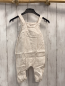 Preview: Alana  Latzhose  Gr. 74  weiß beige Streifen