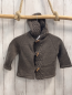 Preview:   Strickjacke  Gr. 104  grau Strick Kapuze Zöpfe Knebelknöpfe 
