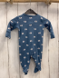 Preview: Next  Strampler  Gr. 62  blau weiße Elefanten 