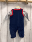 Preview: neu 2tlg Schnitzler  Strampler + Langarmshirt  Gr. 50  blau roter Bund + grau 