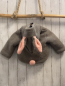 Preview:   Teddyjacke  Gr. 92  hellgrau Kapuze mit Hasenohren 