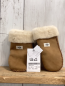Preview: neu UGG Handschuhe Gr. 4/6 Jahre  braun Leder Fellbund