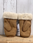 Preview: neu UGG Handschuhe Gr. 4/6 Jahre  braun Leder Fellbund