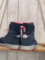 Preview: neu L&D Boots  Gr. 33  blau rosa Schnürsenkel Sohle + Futter 