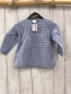 Preview: H&M Bluse Gr. 80  blau grau rosa Kariert