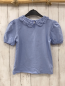 Preview: H&M T-Shirt Gr. 134  hellblau Häkelkragen