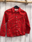 Preview: H&M  Hemd  Gr. 122  rot Tannenbäume Rehe 