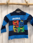 Preview: Lego Langarmshirt  Gr. 110  blau hellblaue Streifen Ninjago