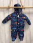 Preview: bluezoo Winteroverall Gr. 56  blau bunte Fahrzeuge