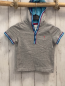 Preview: Cherokee  T-Shirt  Gr. 86  hellgrau Kapuze petorl weiß roter Streifenbund 