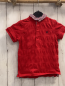Preview: Maine  T-Shirt  Gr. 92  rot Struktur rot blaue weiß gestreifter Hemdkragen