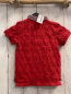 Preview: Maine  T-Shirt  Gr. 92  rot Struktur rot blaue weiß gestreifter Hemdkragen