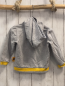 Preview:   Sweatjacke  Gr. 86  hellgrau Kapuze Bagger Schrift gelber Bund 