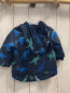 Preview: Bluezoo  Jacke  Gr. 68  dunkelblau bunte Dinos hellgrüner Reißverschluss 