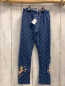 Preview:   Leggings  Gr. 116  blau weiße Punkte Pferd 