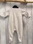 Preview: petit bateau Schlafanzug Gr. 68  weiß Nicky graue Punkte