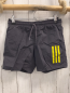 Preview: Adidas  Sportshorts Gr. 140  grau gelbe Seitenstreifen