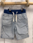 Preview: Alana  Shorts  Gr. 92  blau weiße Streifen blauer Bund mit weißer Kordel 