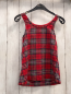 Preview: H&M Kleid  Gr. 104  rot schwarz weiß beige golden kariert 