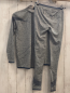 Preview: 2tlg Craft  Skiunterwäsche  Gr. 158/164  Shirt + Leggings grau meliert + petrol Punkte + Bund 