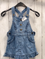 Preview:  Latzkleid Gr. 98  blau Jeans Rüschen