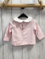 Preview: Jacadi Langarmshirt Gr. 68  rosa weißer Kragen Blume