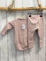 Preview: 2tlg zara Body + Leggings Gr. 68  rosa Lochmuster
