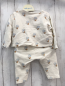 Preview: 2tlg zara Sweatjacke + Leggings Gr. 68  weiß Tiere im Heißluftballon