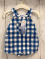Preview: Jacadi neu Playsuit Gr. 62  blau weiß kariert