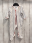 Preview: Petit Bateau Schlafanzug Gr. 68  weiß blaue Punkte