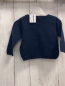 Preview: Jacadi  Pullover  Gr. 62  blau Strick weißer Tierkopf 92 % BW 8 % Cashmere 